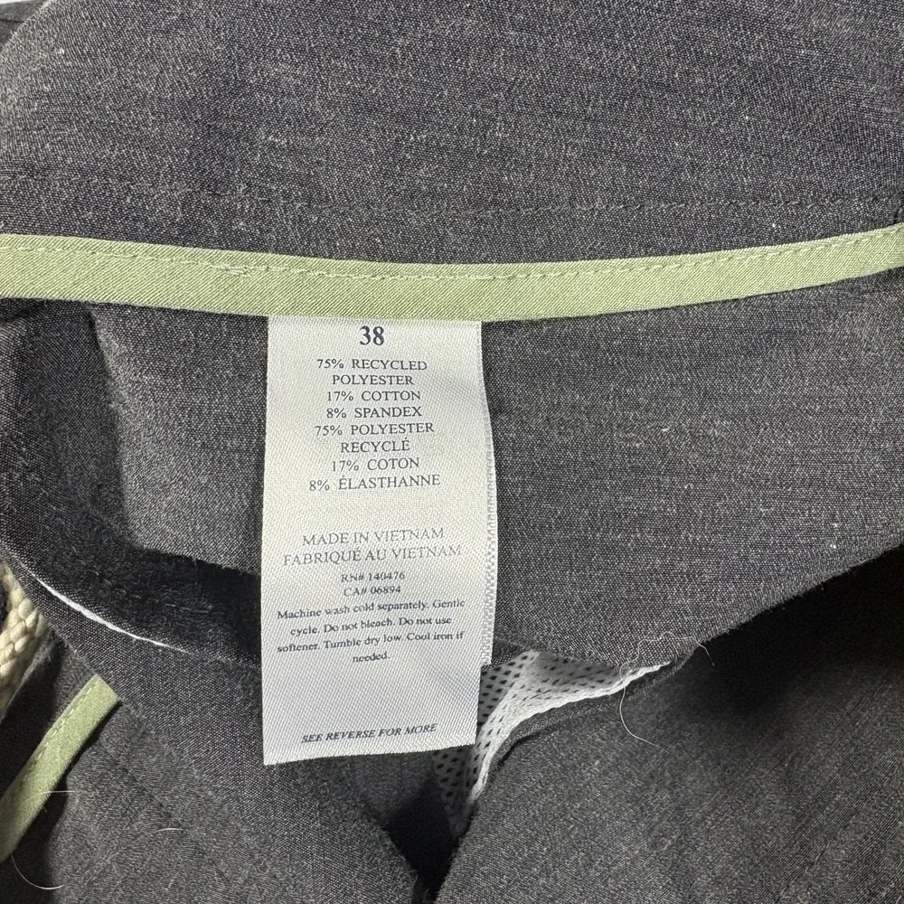 Faherty All Day‎ Shorts Mens Size 38 Gray Stretch Lightweight Wicking Comfort